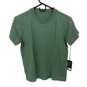 ALLBIRDS 100% Organic Cotton S/S Tee Shirt 'Hazy Cargo' Wms Size Small New